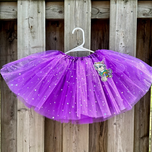 Cartoon Tutu 4 Full Layer Kid Tutu Birthday Outfit Princess Dress - Picture 4 of 5